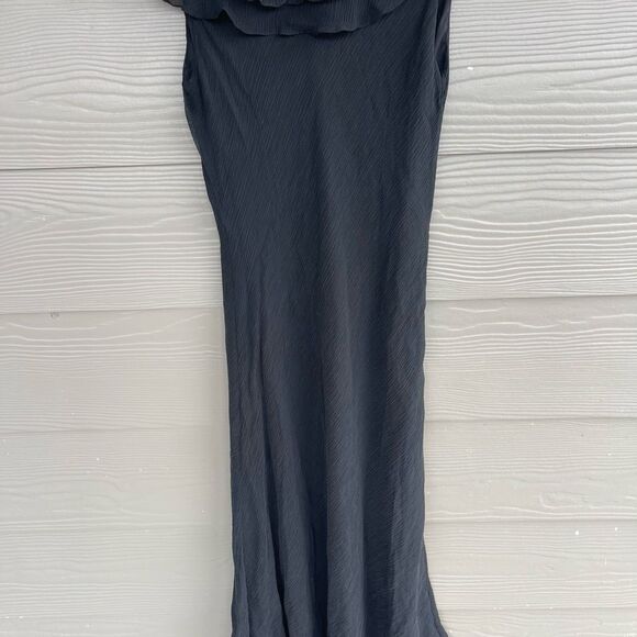 Jones New York black 100% silk black maxi dress - Picture 6 of 7
